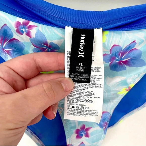 Hurley Girl's UPF 50+ Bikini Swimsuit  Set - Picture 10 of 10